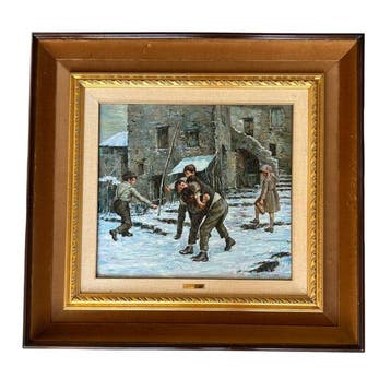 Alfonso Grassi (1918-2002) - Giochi sulla neve