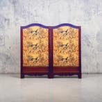 Kamerscherm - Spaanse windhond - Mahonie, Zijde