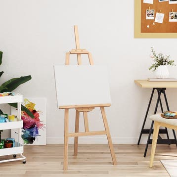 vidaXL Schildersezel 53,5x95x127 cm massief grenenhout, Verzenden