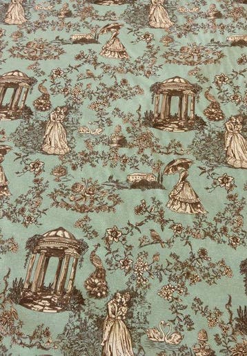 Prestigieus en exclusief toile de Jouy-stof met dubbele