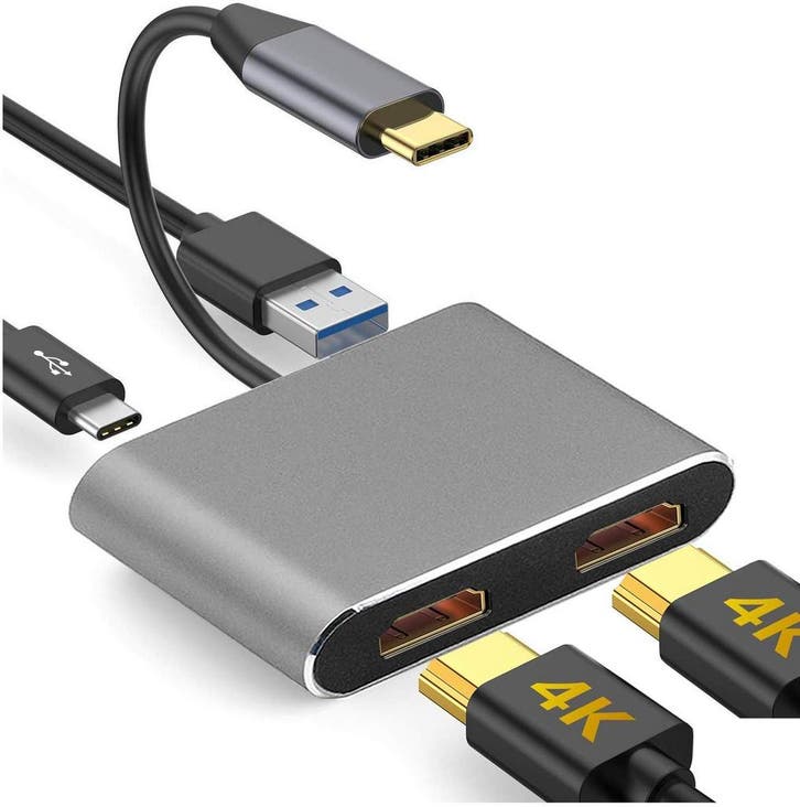 DrPhone PD10 - USB-C naar HDMI Adapter (2x HDMI), Computers en Software, Pc- en Netwerkkabels, Nieuw, Verzenden