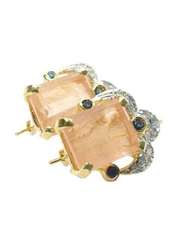 Zonder minimumprijs - Oorbellen - 9 kt. Zilver, Geel goud, Handtassen en Accessoires, Oorbellen, Nieuw