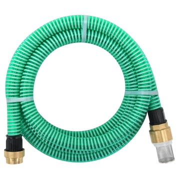vidaXL Zuigslang met messing koppelingen 1,1 15 m PVC, Verzenden, Nieuw