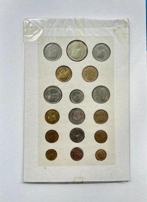 Thailand. Baht, Satang Vintage coin set (Zonder, Postzegels en Munten, Munten | Azië