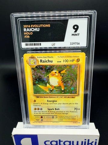 Pokémon - 1 Graded card - Raichu Holo - XY Evolutions ACE 9, Nieuw