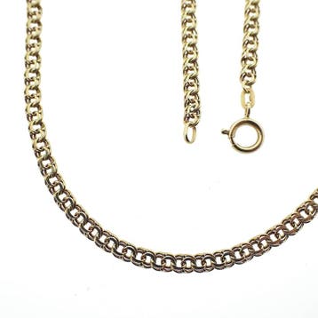 Gouden Prince of Wales collier; 45,5 cm (Ketting), Ophalen of Verzenden