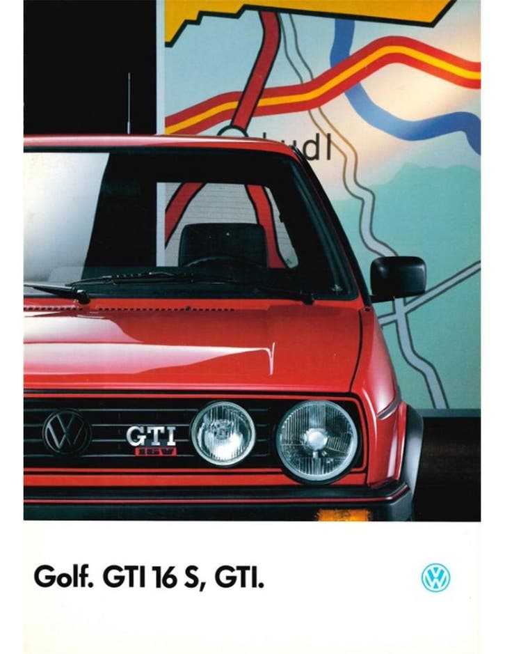 1988 VOLKSWAGEN GOLF GTI 16V BROCHURE FRANS, Boeken, Auto's | Folders en Tijdschriften