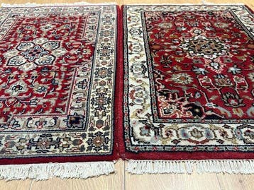 Met de hand geknüpeld Indo-Kerman tapijt (2-delig set) met