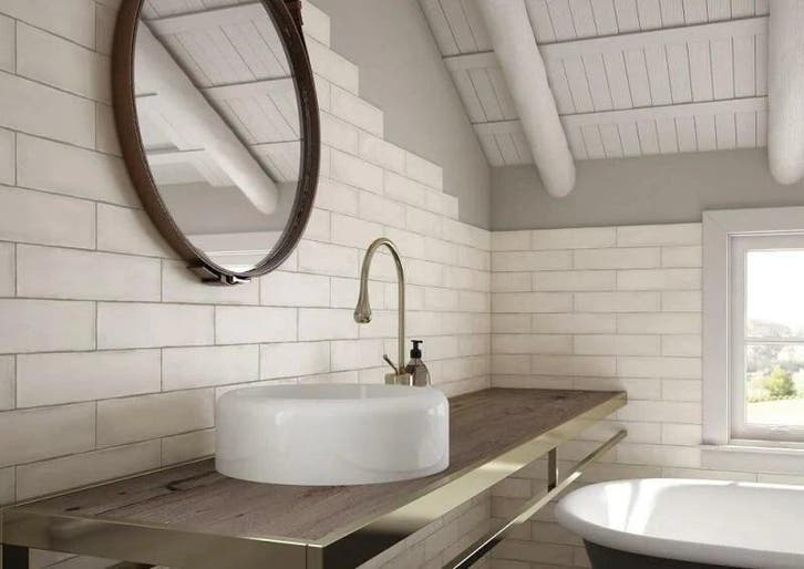 Wandtegel Equipe Cerámica Colonial Beige Mat 7,5x30, Doe-het-zelf en Bouw, Tegels, Minder dan 20 cm, 20 tot 40 cm, 10 m² of meer