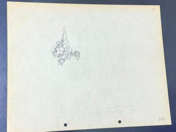 Walt Disney - Minnie Mouse-animatie tekening - Building a, Nieuw