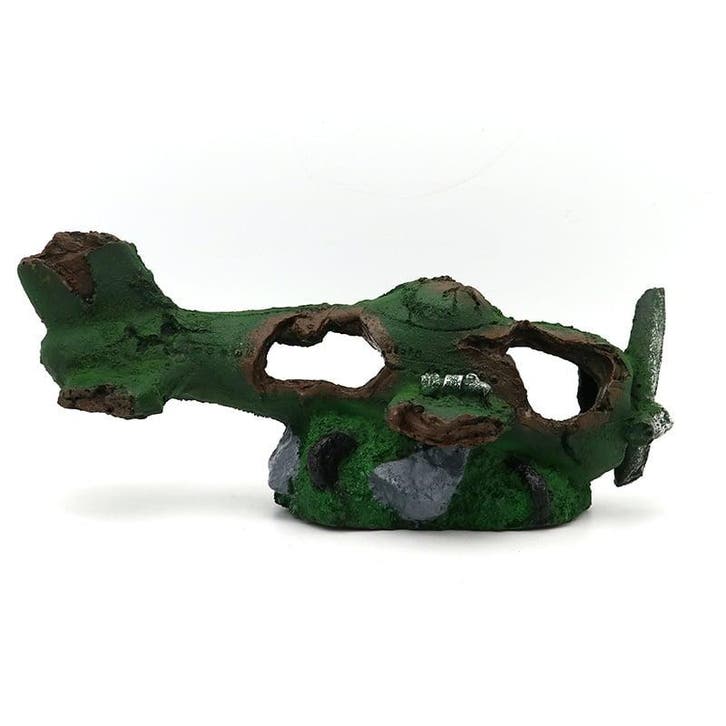 Vliegtuig wrak / Aquariumdecoratie As-241 (Hardscaping), Animaux & Accessoires, Poissons | Aquariums & Accessoires, Envoi