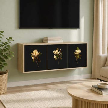 vidaXL Wand gemonteerd TV Kast BREMEN 102 x 33 x 40 cm, Verzenden