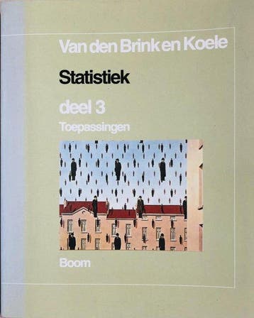 STATISTIEK 3. TOEPASSINGEN - Van Den Brink, Verzenden, Nieuw