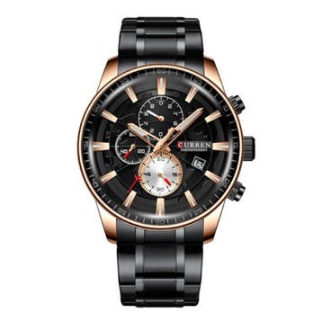 Staal Luxe Horloge - Bandje Analoog Kwarts Roestvrij Uurwerk, Verzenden