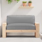vidaXL Kussen Grijs 120 x 80 x 12 cm Oxford Stof, Huis en Inrichting, Woonaccessoires | Kussens, Verzenden, Nieuw