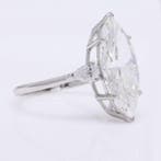 Zonder minimumprijs - Ring Platina - 6.50ct. tw. Diamant, Nieuw