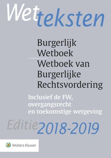 Wetteksten Burgerlijk Wetboek/Wetboek van Burgerlijke, Verzenden, Zo goed als nieuw