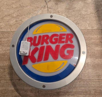 Burger King - Lichtbord - Aluminium, Plastic