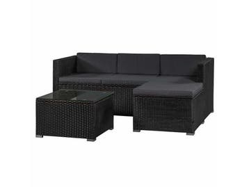 Veiling - Loungset Punta Cana - Polyrotan, Tuin en Terras, Tuinsets en Loungesets, Nieuw