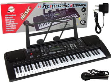 Keyboard piano + microfoon | Retour deal | NU -34%, Muziek en Instrumenten, Keyboards, Verzenden, Zo goed als nieuw, 61 toetsen