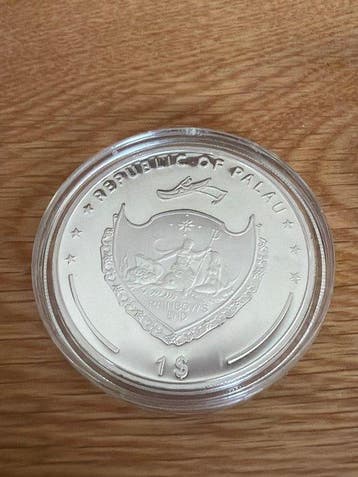 Palau. 1 Dollar 2009 The Colossus of Rhodos - 27g (Zonder