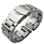 DrPhone ELITE - Metalen 24mm Horlogeband - Druk sluiting -, Verzenden