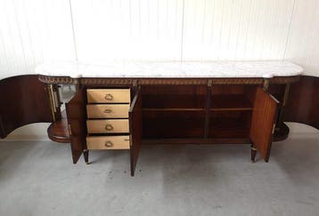 Buffet - Louis XVI - Bois, Marbre - JP EHALT STYLE Louis XVI, Antiek en Kunst