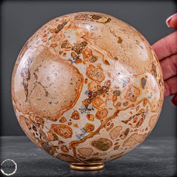 Luipaardjaspiskogel – Fascinerend natuurkunstwerk- 2172.78 g