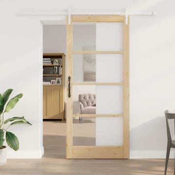vidaXL Schuifdeur ORKDAL Naturel 93 x 211 cm, Doe-het-zelf en Bouw, Verzenden, Nieuw