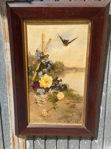 Fernando García Camoyano (1867-1930) - Stil life with bird -