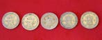 Pays-Bas. Wilhelmina. 1/2 Gulden Zilver 1921 - 1922 - 1928 -
