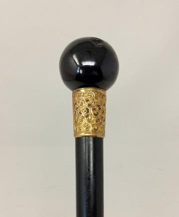 Wandelstok - ca. 1920 - Hout, Bakeliet, Verguld - 18-karaats