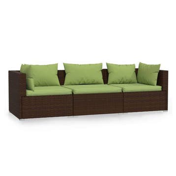 Canape rotin 3 places - Retour client -47% (tuinbank), Jardin & Terrasse, Verzenden