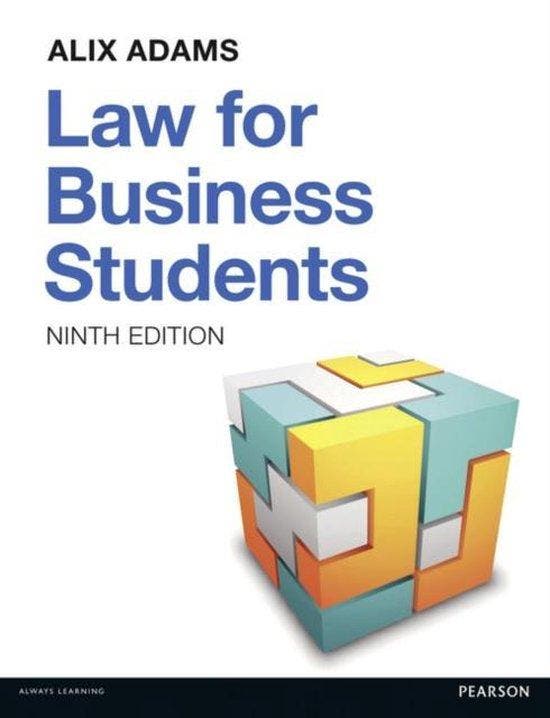 Law For Business Students 9781292088938 Adams Alix, Boeken, Taal | Engels, Gelezen, Verzenden