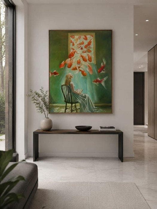 Ernest M. - Inundación Imaginaria, Antiek en Kunst, Kunst | Schilderijen | Modern
