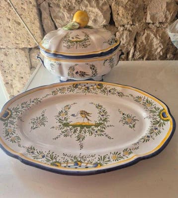 Tureen - Aardewerk - Faïencerie d’Art d’Angoul, Antiquités & Art