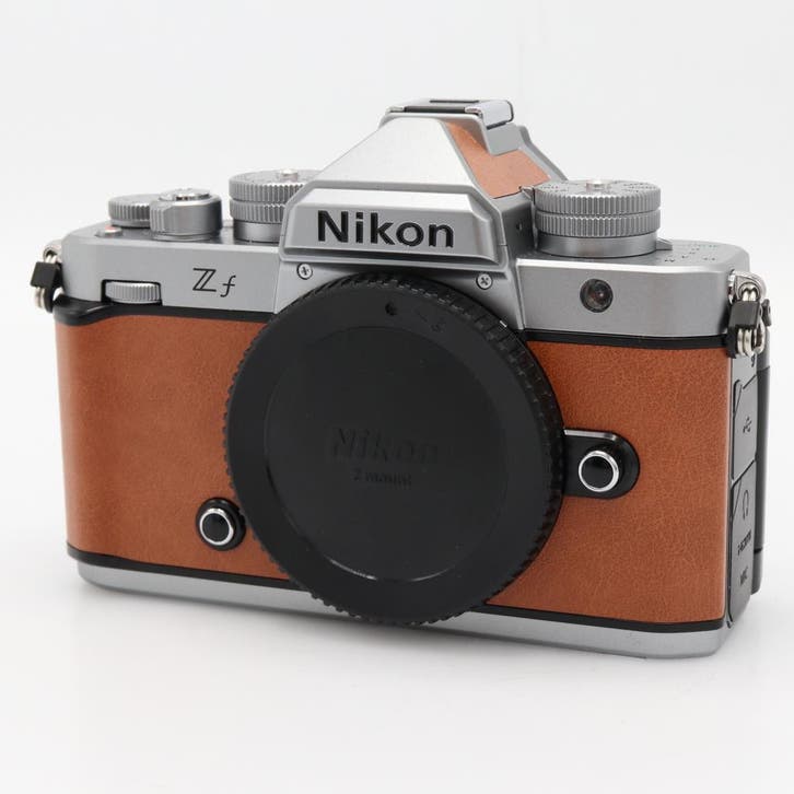 Nikon Z f body zilver cognac bruin | Tweedehands, Audio, Tv en Foto, Fotocamera's Digitaal, Zo goed als nieuw, Nikon, Verzenden