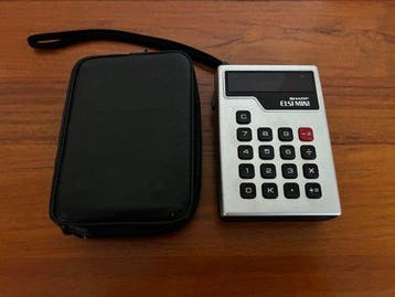 Sharp EL-801 Calculator (Elsi Mini) - Computer - met cover, Nieuw