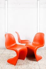 Vitra - Verner Panton - Chaise (3) - Panton Chair - Rouge