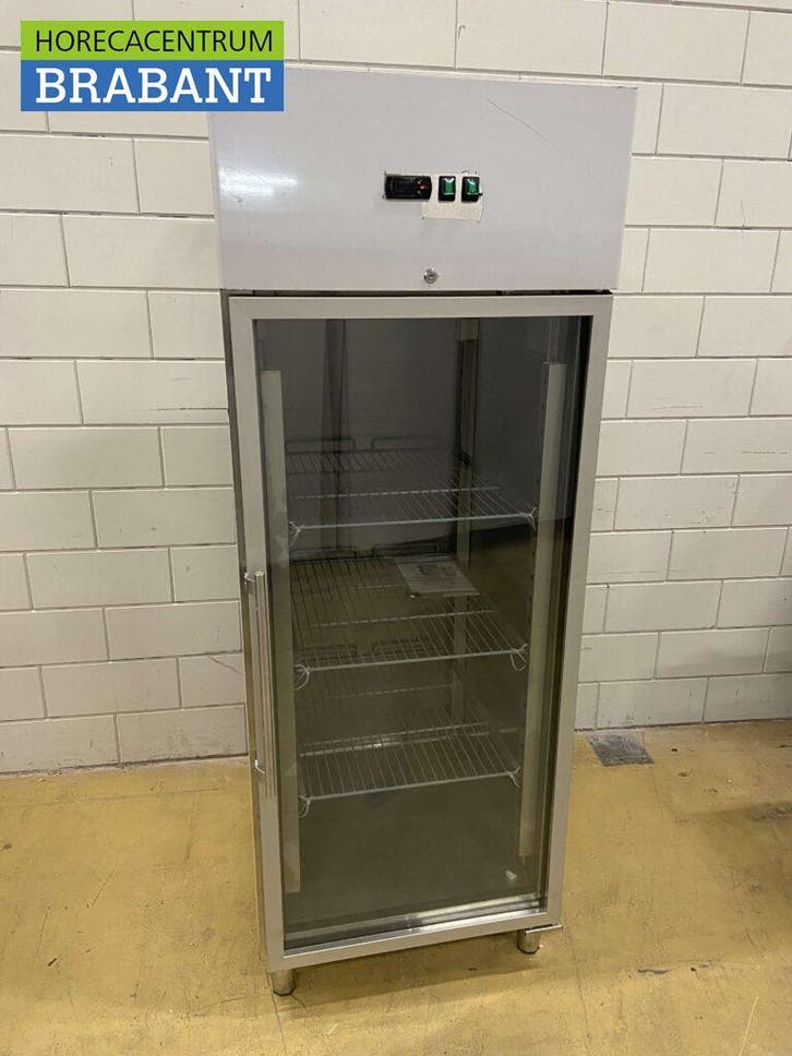 RVS Glasdeur Glazen deur Koelkast Koeling 2/1 GN 650 liter, Zakelijke goederen, Horeca | Keukenapparatuur, Ophalen of Verzenden