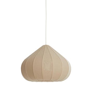 2dekans | ZUBEDA Hanglamp - Ø60x42,5 cm - linnen naturel, Maison & Meubles, Ophalen of Verzenden