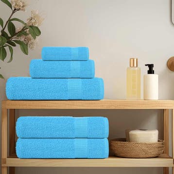 vidaXL Gastendoekjes FROGN 10 st 30x50 cm 360 g/m² turquoise, Verzenden