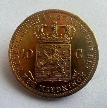 Nederland. Willem I. 10 Gulden 1837, Postzegels en Munten, Munten | Nederland