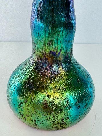 Bohemian - Vaas - Glas - Iriserend kunstglasvaas