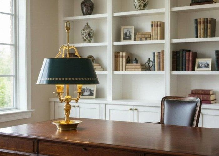 Bouilotte lamp - Style Empire - A trois Feux - Gemaakt in, Antiquités & Art, Curiosités & Brocante