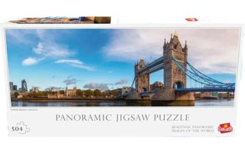 Panorama Puzzle 500 Stukjes Tower Bridge, Hobby & Loisirs créatifs, Verzenden