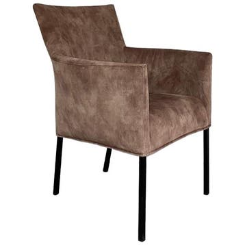 bert plantagie Set Van 4 Eetkamerstoelen Kameleon -, Huis en Inrichting, Verzenden, Zo goed als nieuw, Bruin