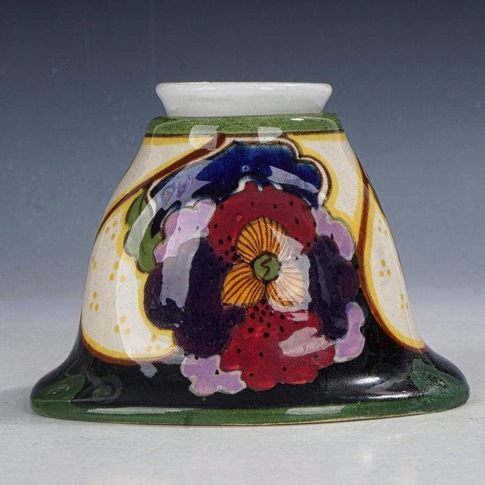 fa. P. van der Want Gzn. Ivora Gouda, - Plafondlamp -, Antiek en Kunst, Antiek | Glaswerk en Kristal