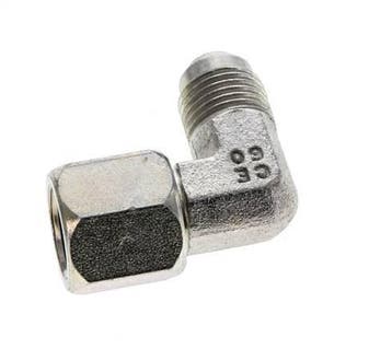 Raccord Angulé JIC 90Degrés UNF 9/16-18 Mâle X Femelle, Verzenden