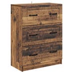 vidaXL Ladekast Oud hout 66 x 34,5 x 87 cm Bewerkt hout, Huis en Inrichting, Verzenden, Nieuw